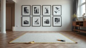 Bilderwand planen und aufhängen: Raster, Höhen und Befestigung ohne Löcherchaos