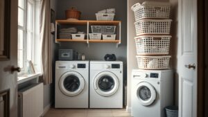 Hauswirtschaftsraum planen: Waschmaschine, Trockner und Stauraum auf 4 bis 8 m2 richtig anordnen